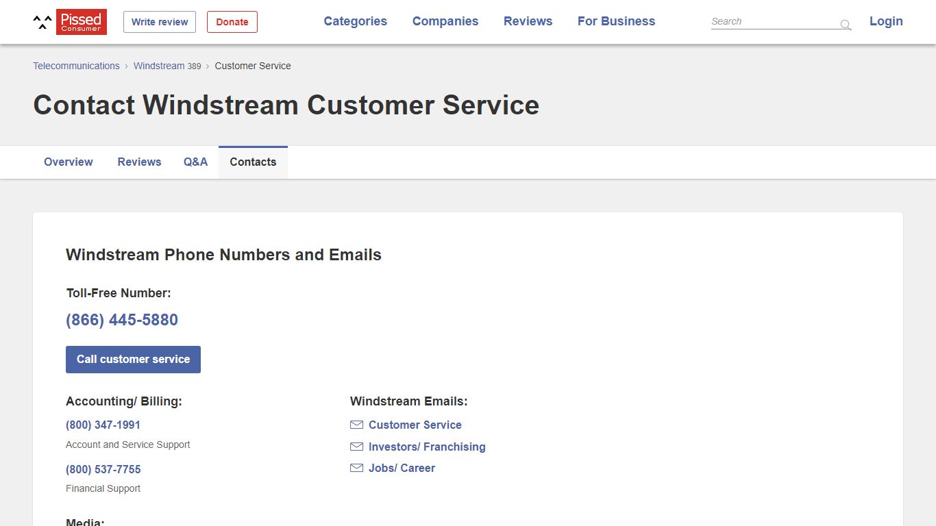 Contact Windstream Customer Service - Pissed Consumer